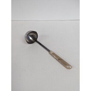 Vintage Tupperware Utensil Stainless Steel Ladle  11 1/2" Marble Swirl Handle